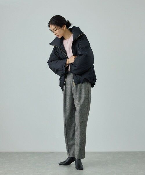 ROPE' / ロペ ダウンジャケット・ベスト | ハイネックジップショート丈ダウンコート/イージーケア・撥水 | 詳細4