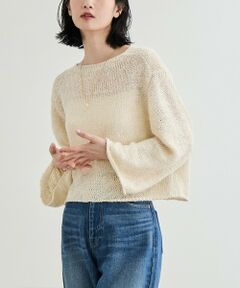 ROPE' / ロペ ニット・セーター | 【洗える】スラブリネン ボートネックプルオーバー