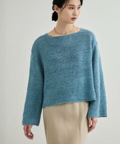 ROPE' / ロペ ニット・セーター | 【洗える】スラブリネン ボートネックプルオーバー