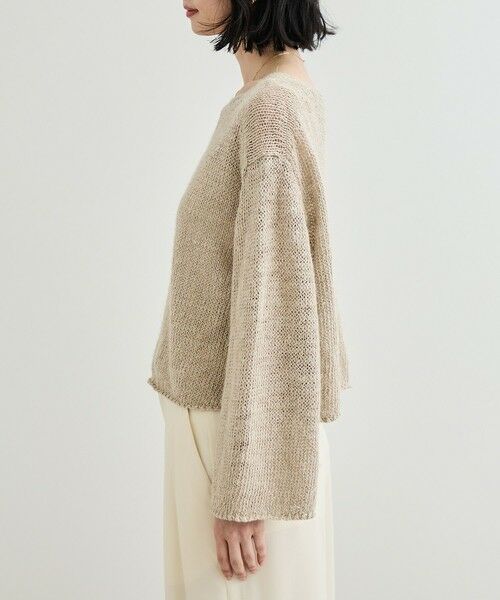 ROPE' / ロペ ニット・セーター | 【洗える】スラブリネン ボートネックプルオーバー | 詳細10