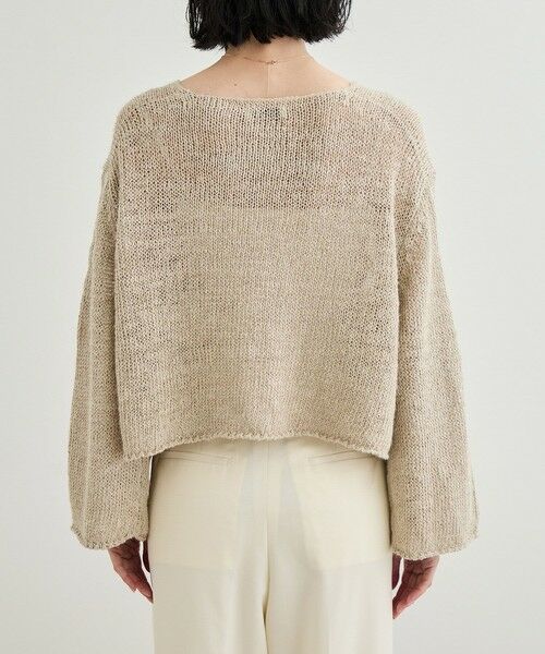 ROPE' / ロペ ニット・セーター | 【洗える】スラブリネン ボートネックプルオーバー | 詳細11