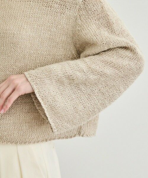 ROPE' / ロペ ニット・セーター | 【洗える】スラブリネン ボートネックプルオーバー | 詳細13