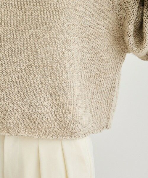 ROPE' / ロペ ニット・セーター | 【洗える】スラブリネン ボートネックプルオーバー | 詳細15
