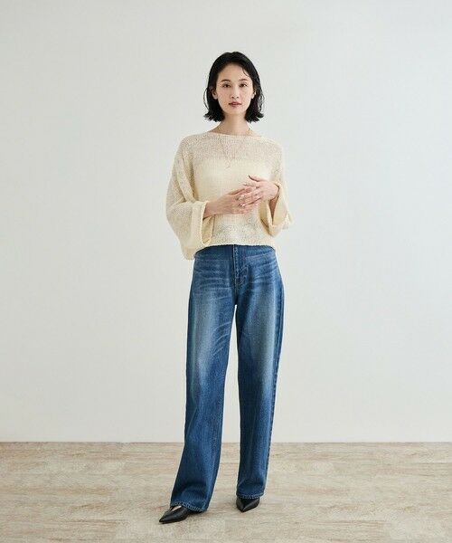 ROPE' / ロペ ニット・セーター | 【洗える】スラブリネン ボートネックプルオーバー | 詳細21