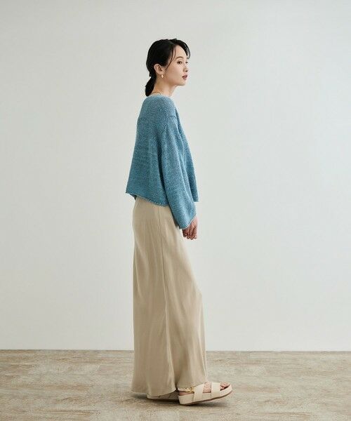 ROPE' / ロペ ニット・セーター | 【洗える】スラブリネン ボートネックプルオーバー | 詳細22