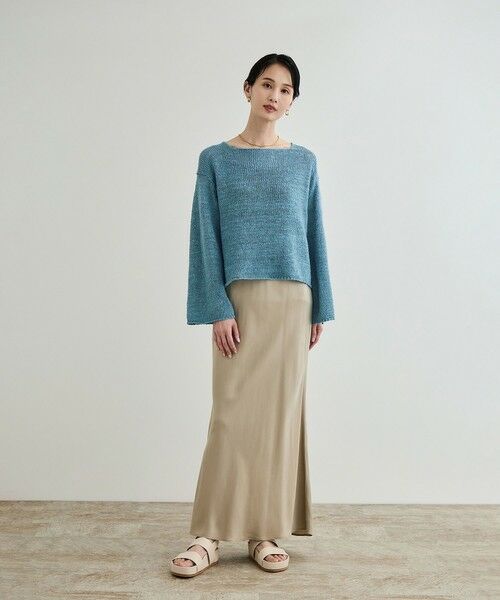 ROPE' / ロペ ニット・セーター | 【洗える】スラブリネン ボートネックプルオーバー | 詳細23