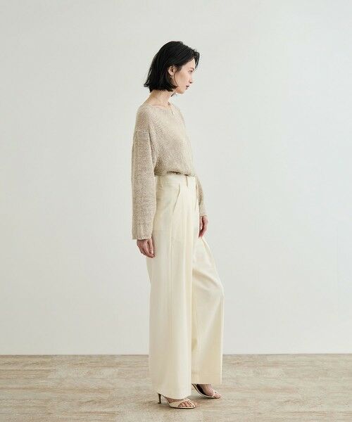 ROPE' / ロペ ニット・セーター | 【洗える】スラブリネン ボートネックプルオーバー | 詳細25