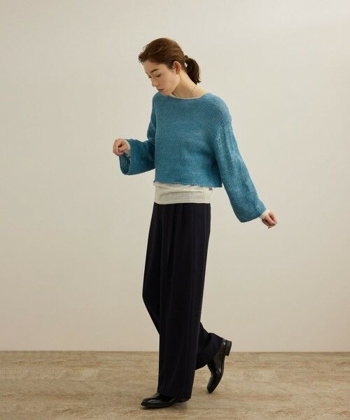 ROPE' / ロペ ニット・セーター | 【洗える】スラブリネン ボートネックプルオーバー | 詳細27