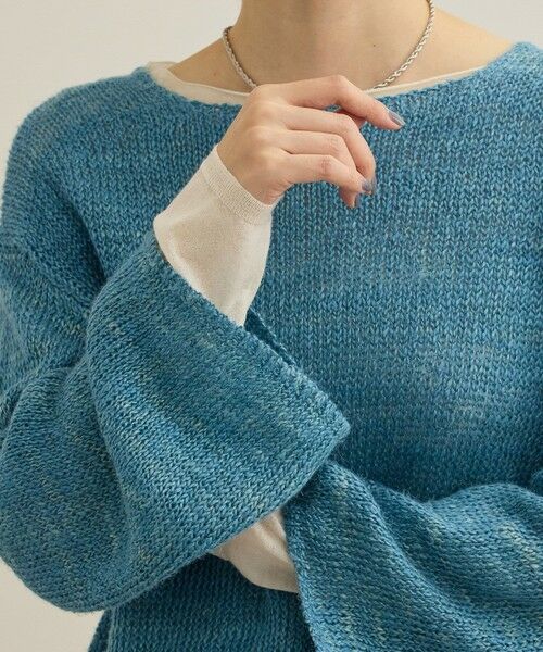 ROPE' / ロペ ニット・セーター | 【洗える】スラブリネン ボートネックプルオーバー | 詳細28