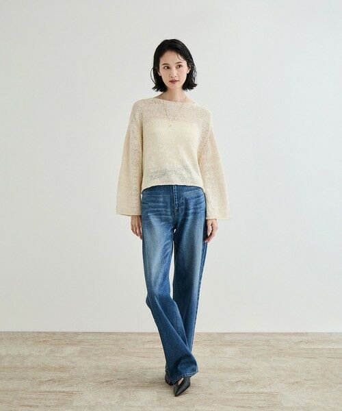 ROPE' / ロペ ニット・セーター | 【洗える】スラブリネン ボートネックプルオーバー | 詳細6