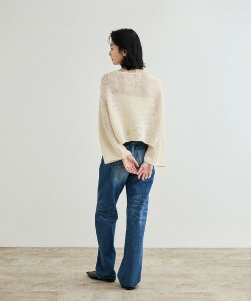 ROPE' / ロペ ニット・セーター | 【洗える】スラブリネン ボートネックプルオーバー | 詳細7