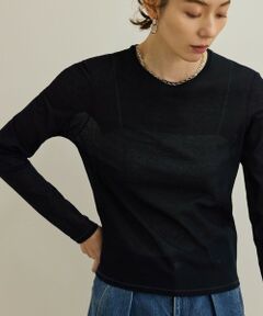 ROPE' / ロペ カットソー（半袖以外） | 【洗える】ドライタッチシアーロングスリーブカットソー