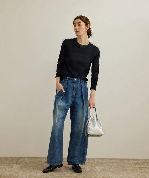 ROPE' / ロペ カットソー（半袖以外） | 【洗える】ドライタッチシアーロングスリーブカットソー | 詳細5