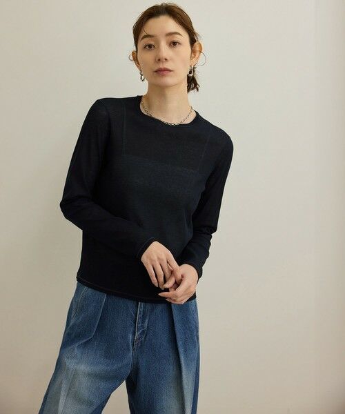 ROPE' / ロペ カットソー（半袖以外） | 【洗える】ドライタッチシアーロングスリーブカットソー | 詳細6