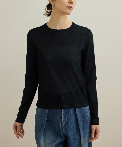 ROPE' / ロペ カットソー（半袖以外） | 【洗える】ドライタッチシアーロングスリーブカットソー | 詳細7