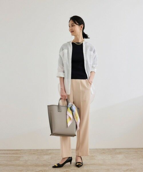 ROPE' / ロペ カットソー | 【洗える】テレコ5分袖ニットプルオーバー | 詳細9