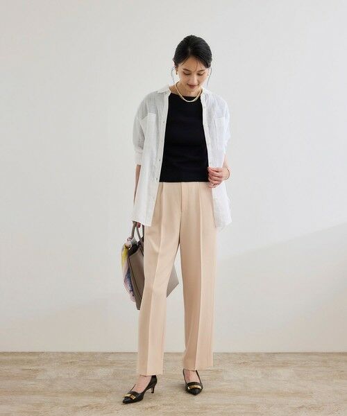 ROPE' / ロペ カットソー | 【洗える】テレコ5分袖ニットプルオーバー | 詳細10