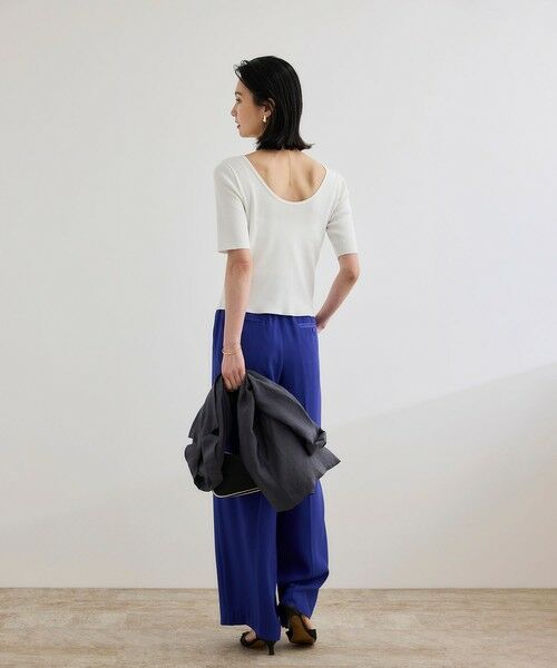 ROPE' / ロペ カットソー | 【洗える】テレコ5分袖ニットプルオーバー | 詳細11