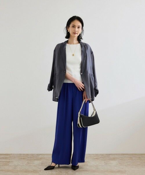 ROPE' / ロペ カットソー | 【洗える】テレコ5分袖ニットプルオーバー | 詳細12