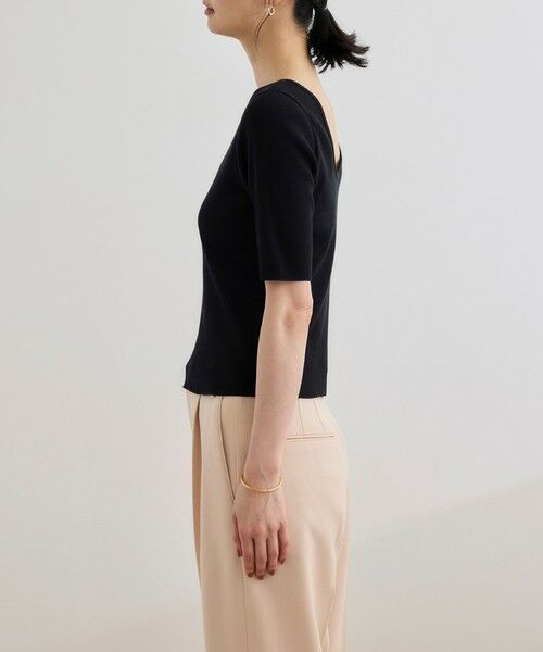 ROPE' / ロペ カットソー | 【洗える】テレコ5分袖ニットプルオーバー | 詳細14