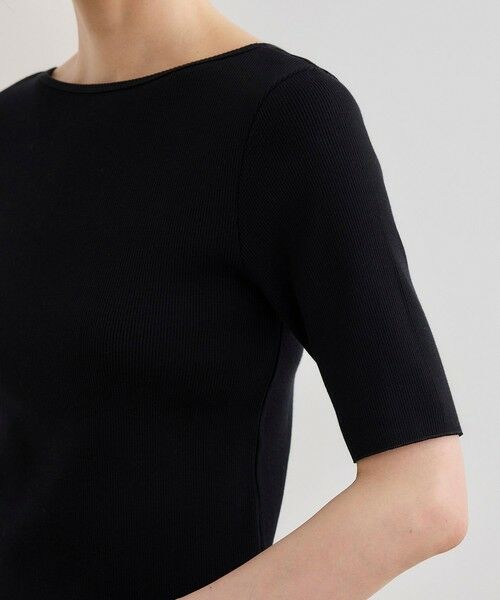 ROPE' / ロペ カットソー | 【洗える】テレコ5分袖ニットプルオーバー | 詳細17