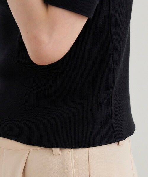 ROPE' / ロペ カットソー | 【洗える】テレコ5分袖ニットプルオーバー | 詳細18
