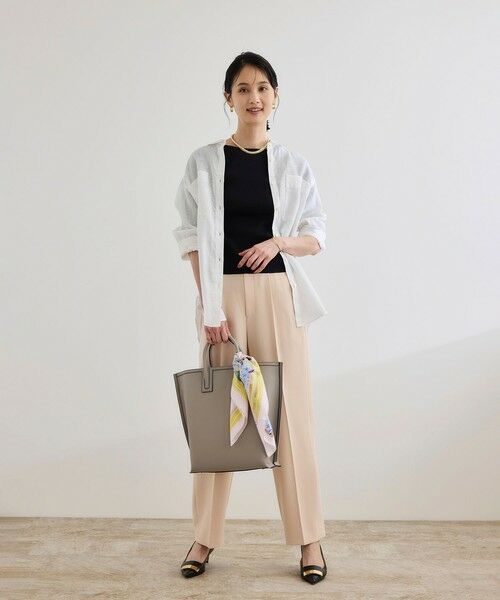 ROPE' / ロペ カットソー | 【洗える】テレコ5分袖ニットプルオーバー | 詳細2