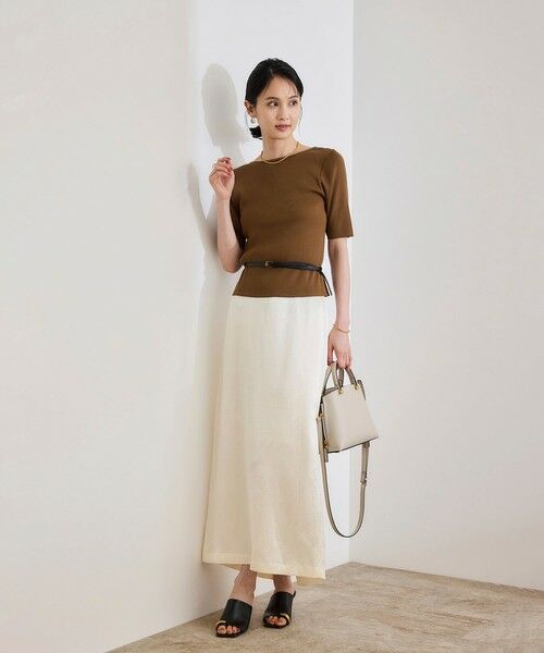 ROPE' / ロペ カットソー | 【洗える】テレコ5分袖ニットプルオーバー | 詳細4