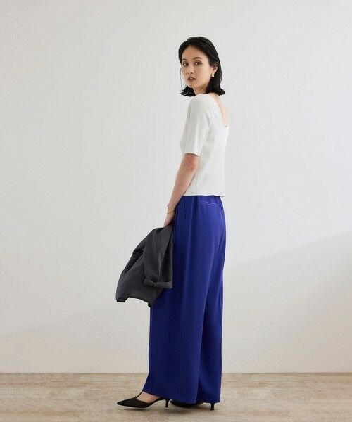 ROPE' / ロペ カットソー | 【洗える】テレコ5分袖ニットプルオーバー | 詳細5