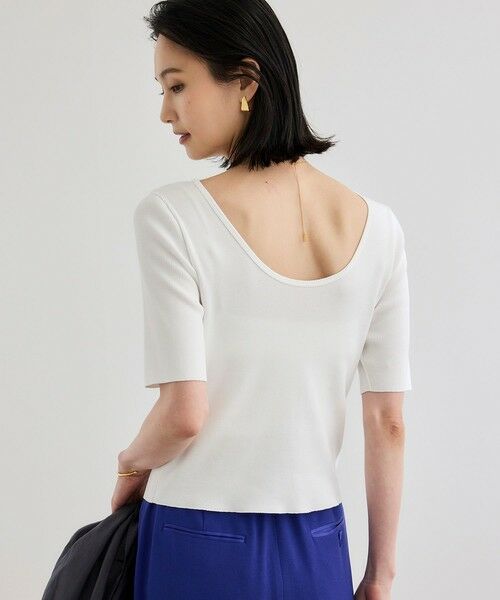 ROPE' / ロペ カットソー | 【洗える】テレコ5分袖ニットプルオーバー | 詳細22