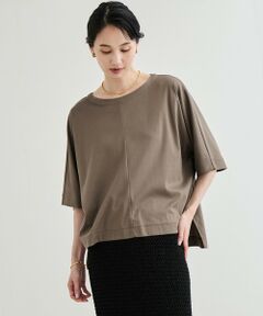 ROPE' / ロペ Tシャツ | 【洗える・ナノシア加工】スムース半袖 Aラインカットソー