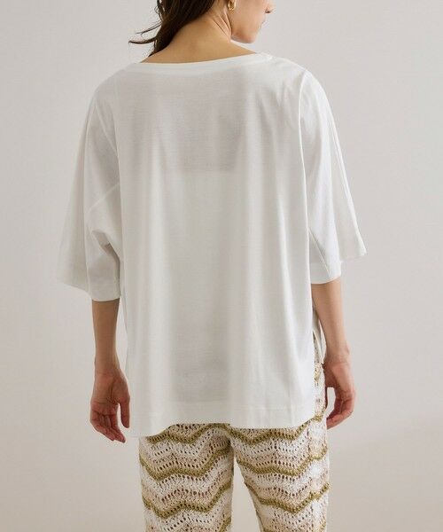 ROPE' / ロペ Tシャツ | 【洗える・ナノシア加工】スムース半袖 Aラインカットソー | 詳細12