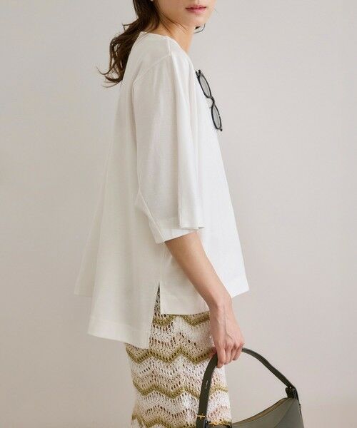 ROPE' / ロペ Tシャツ | 【洗える・ナノシア加工】スムース半袖 Aラインカットソー | 詳細21