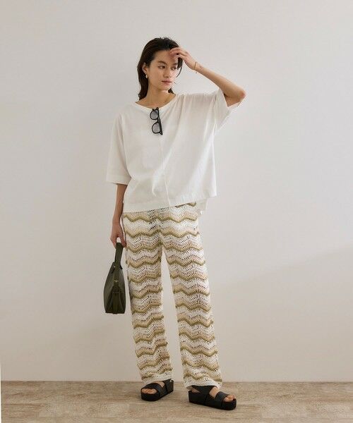 ROPE' / ロペ Tシャツ | 【洗える・ナノシア加工】スムース半袖 Aラインカットソー | 詳細23