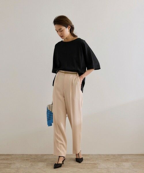 ROPE' / ロペ Tシャツ | 【洗える・ナノシア加工】スムース半袖 Aラインカットソー | 詳細8