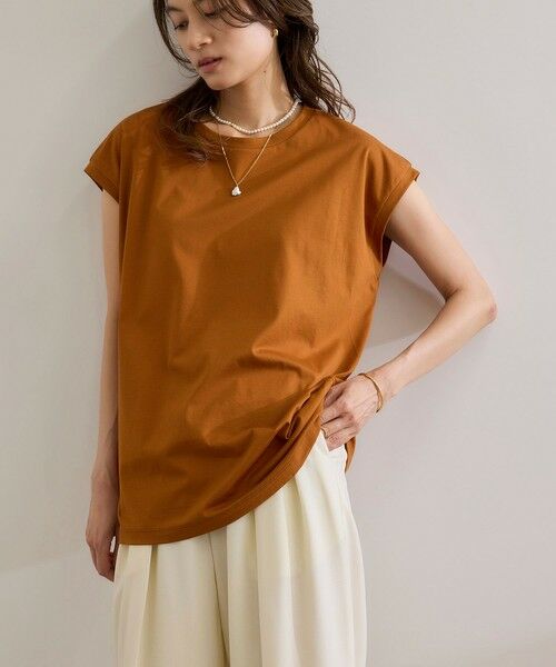 ROPE' / ロペ Tシャツ | 【接触冷感・洗える・洗濯耐久あり】ノースリーブTEE | 詳細1