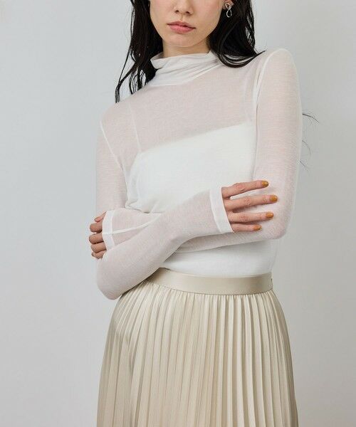 ROPE' / ロペ カットソー（半袖以外） | カシミヤシルクブレンドインナータートルネック/イージーケア | 詳細4