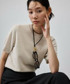 ROPE' / ロペ ニット・セーター | ウールカシミヤブレンド 5分袖ニットプルオーバー/イージーケア