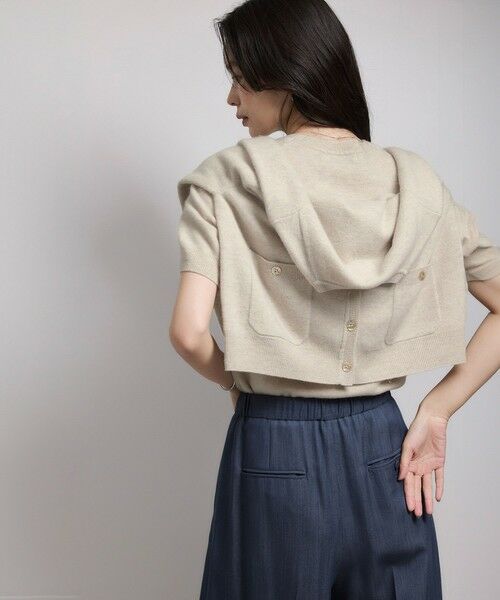 ROPE' / ロペ ニット・セーター | ウールカシミヤブレンド 5分袖ニットプルオーバー/イージーケア | 詳細12