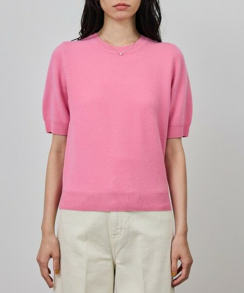 ROPE' / ロペ ニット・セーター | ウールカシミヤブレンド 5分袖ニットプルオーバー/イージーケア | 詳細16
