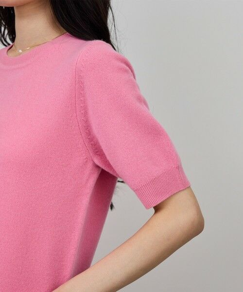 ROPE' / ロペ ニット・セーター | ウールカシミヤブレンド 5分袖ニットプルオーバー/イージーケア | 詳細20