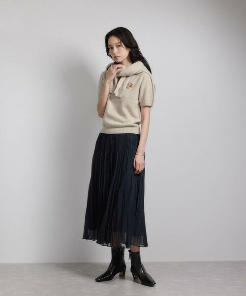 ROPE' / ロペ ニット・セーター | ウールカシミヤブレンド 5分袖ニットプルオーバー/イージーケア | 詳細26