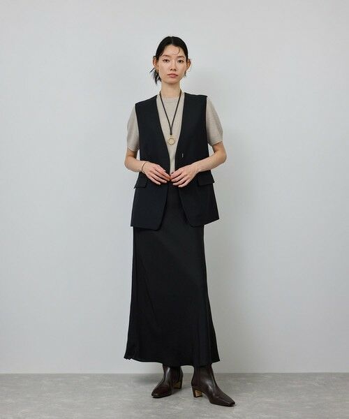 ROPE' / ロペ ニット・セーター | ウールカシミヤブレンド 5分袖ニットプルオーバー/イージーケア | 詳細27