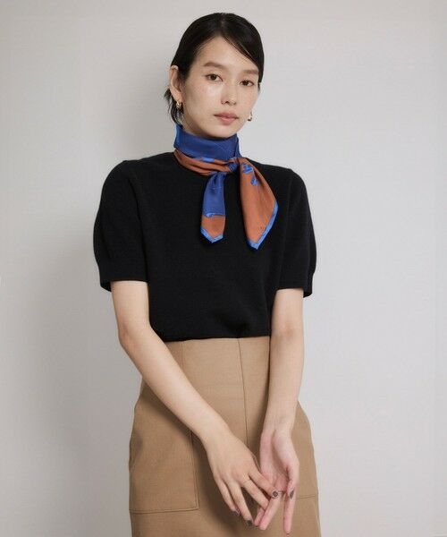 ROPE' / ロペ ニット・セーター | ウールカシミヤブレンド 5分袖ニットプルオーバー/イージーケア | 詳細7