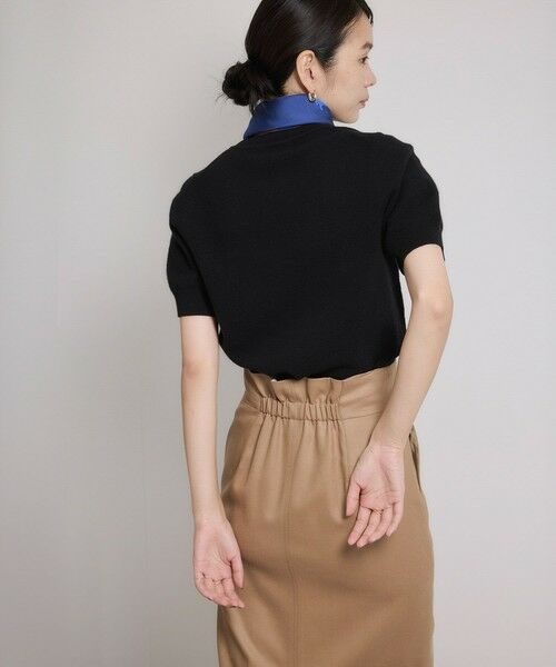 ROPE' / ロペ ニット・セーター | ウールカシミヤブレンド 5分袖ニットプルオーバー/イージーケア | 詳細8