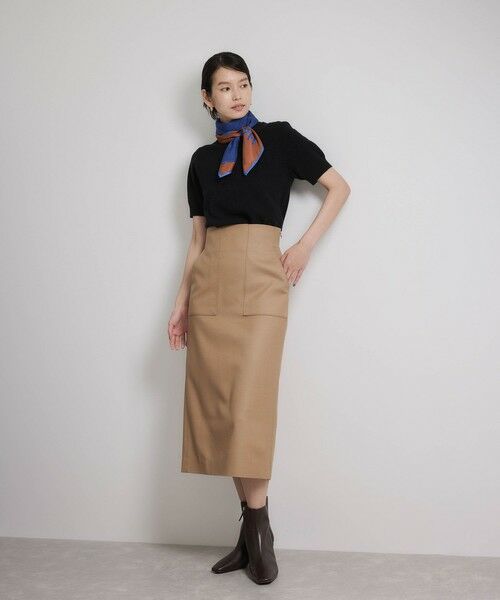 ROPE' / ロペ ニット・セーター | ウールカシミヤブレンド 5分袖ニットプルオーバー/イージーケア | 詳細9