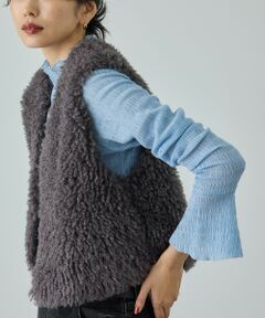 ROPE' / ロペ Tシャツ | ボタニカルダイフレアスリーブハイネックカットソー/イージーケア・アンサンブル対応