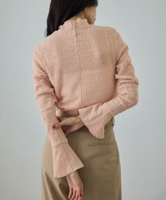 ROPE' / ロペ Tシャツ | ボタニカルダイフレアスリーブハイネックカットソー/イージーケア・アンサンブル対応