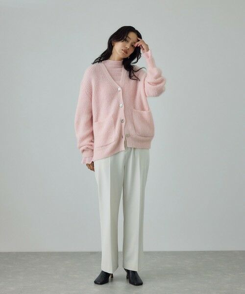 ROPE' / ロペ Tシャツ | ボタニカルダイフレアスリーブハイネックカットソー/イージーケア・アンサンブル対応 | 詳細11