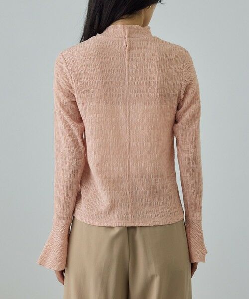 ROPE' / ロペ Tシャツ | ボタニカルダイフレアスリーブハイネックカットソー/イージーケア・アンサンブル対応 | 詳細19